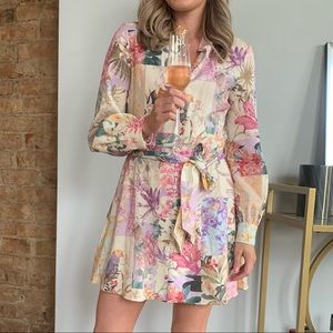 Zara Floral Print Mini Dress